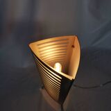 Openwork stainless steel table lamp, Sweden, 1990