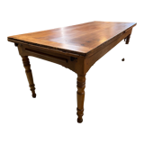 Cherry farmhouse table with 2 extensions