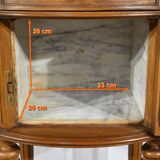 Small Beech Drum Table, Louis XVI style – 1920