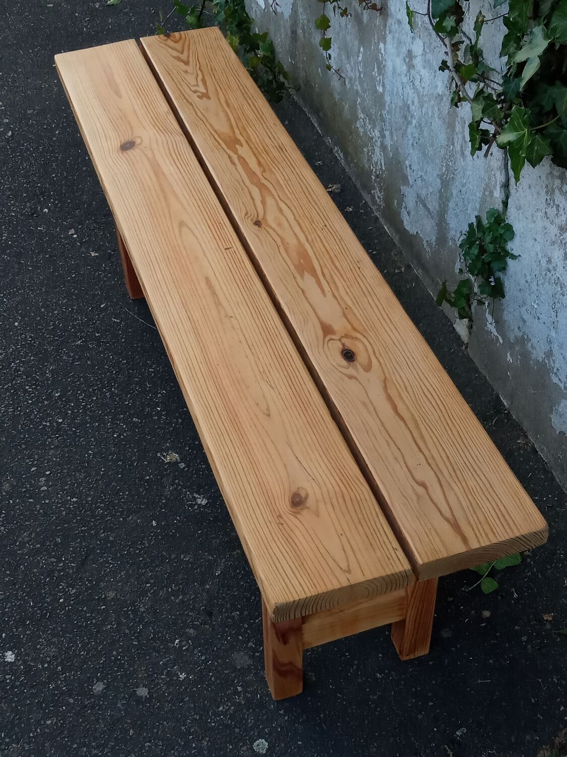 Natural pine bench 130 cm