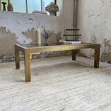 Table basse en laiton années 60