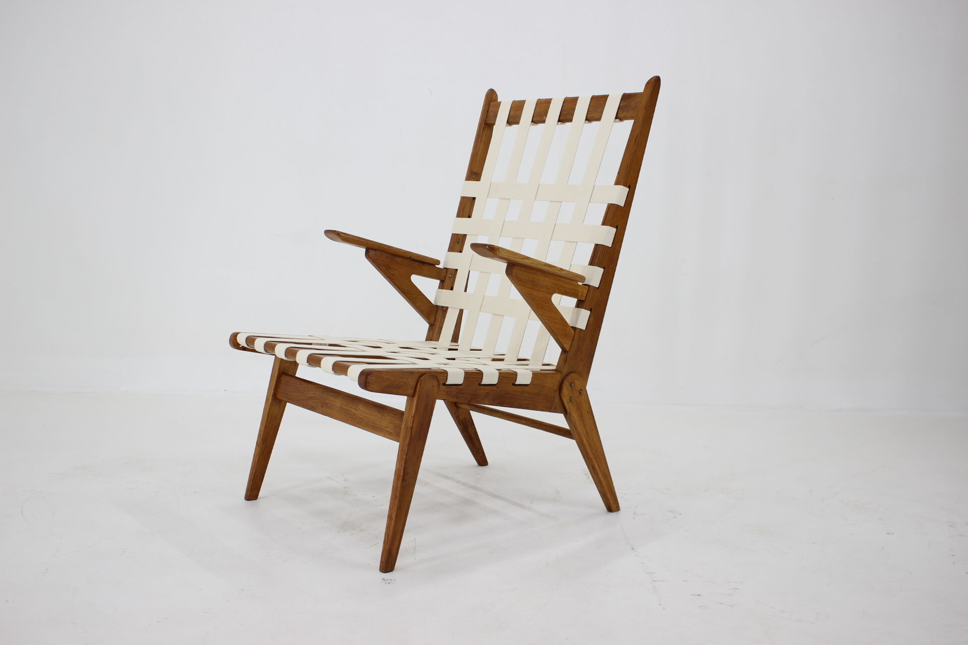 1960s Oak Armchair by Krásna Jizba, Czechoslovakia