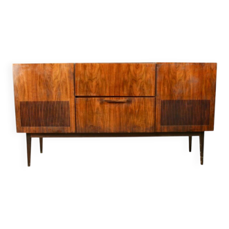 Vintage Schaub Lorenz Enfilade Hifi with its Two Speakers