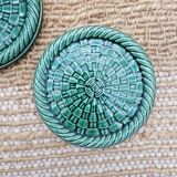 Barbotine coasters and bottle coasters