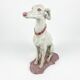 Large Sitting Greyhound Statue in Concrete / Cement - Garden Decoration or