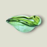 Ashtray / pocket tray Murano F.lli Toso “Chambord” green, 1960s