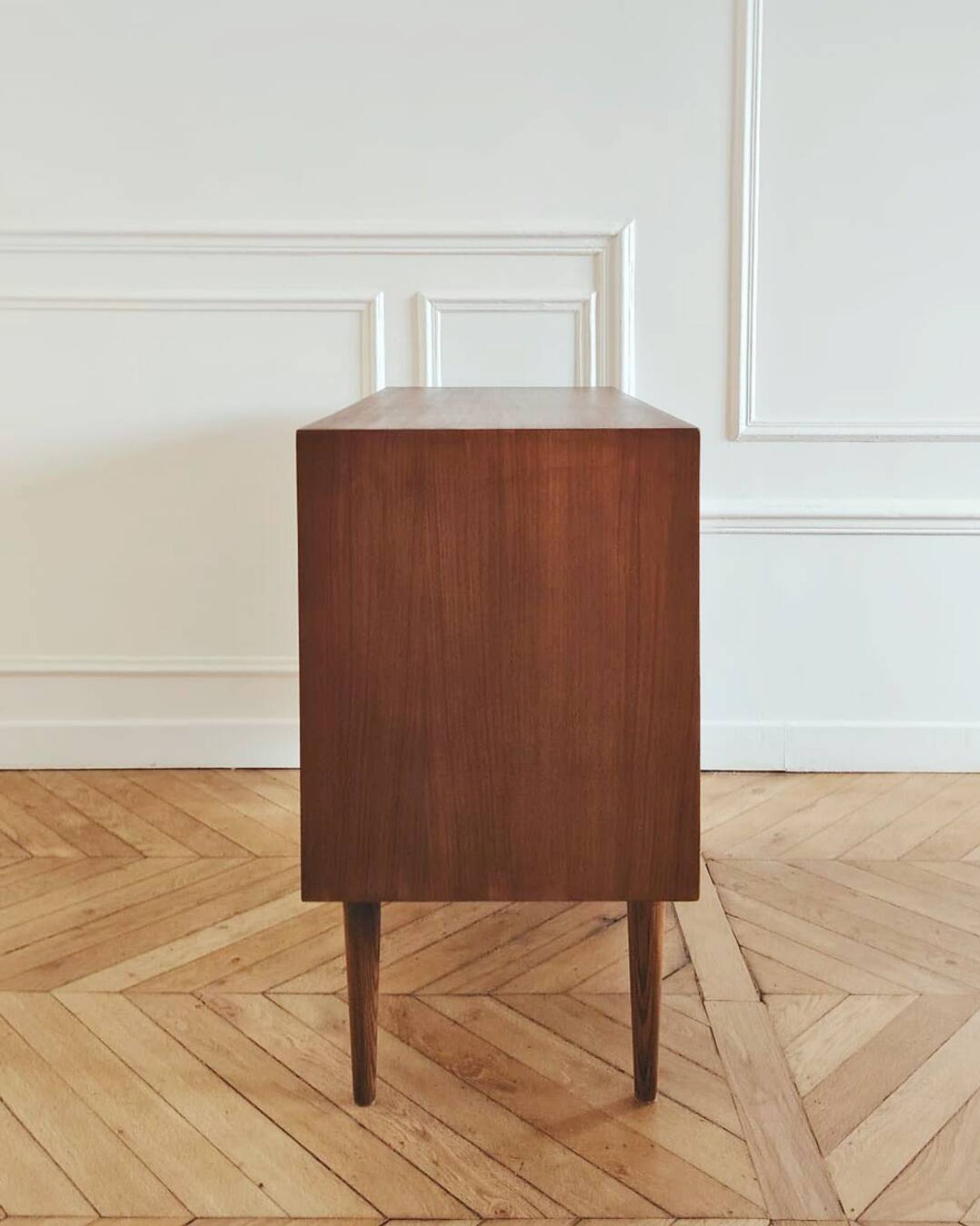 Buffet/ enfilade vintage rénové, style scandinave, années 60