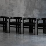 Pigreco chairs by Tobia Scarpa for Tacchini, Italy, 1960s