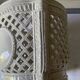 Reticulated pot cover in Italian porcelain