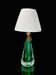 Midcentury Pietro Toso table lamp, green and bubble Sommerso Murano, Italy