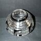 Art Deco round vase in black overlay crystal 1930-1940 Val Saint Lambert?