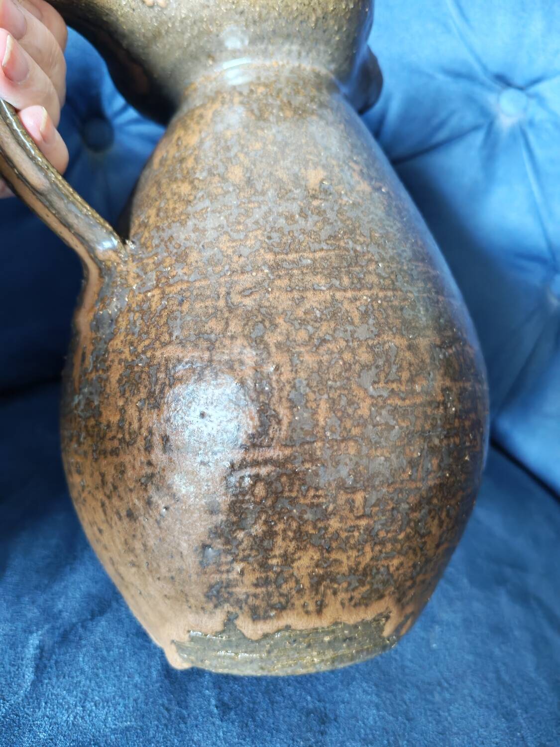 Collection de trois vases en grès  Rudi Stahl Studio Pottery 1970
