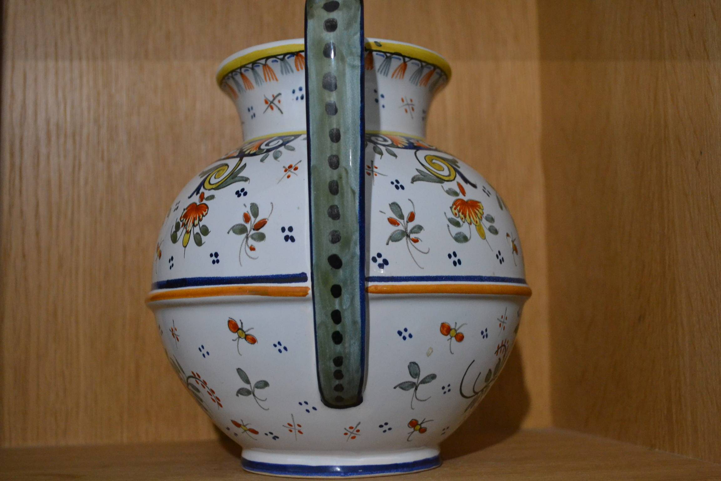 Amphora vase Rouen handmade decoration