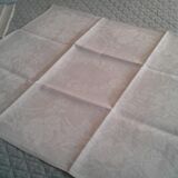 12 towels damask fabric Lin /Soie .decors foliage and coat of arms