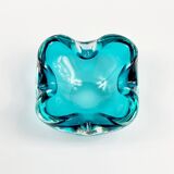 Bol ou cendrier en verre de Murano attribué à Flavio Poli, Italie, années 1960