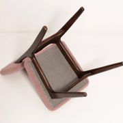 "Butterfly" dining chair in pink boucle, Europe, 1960s