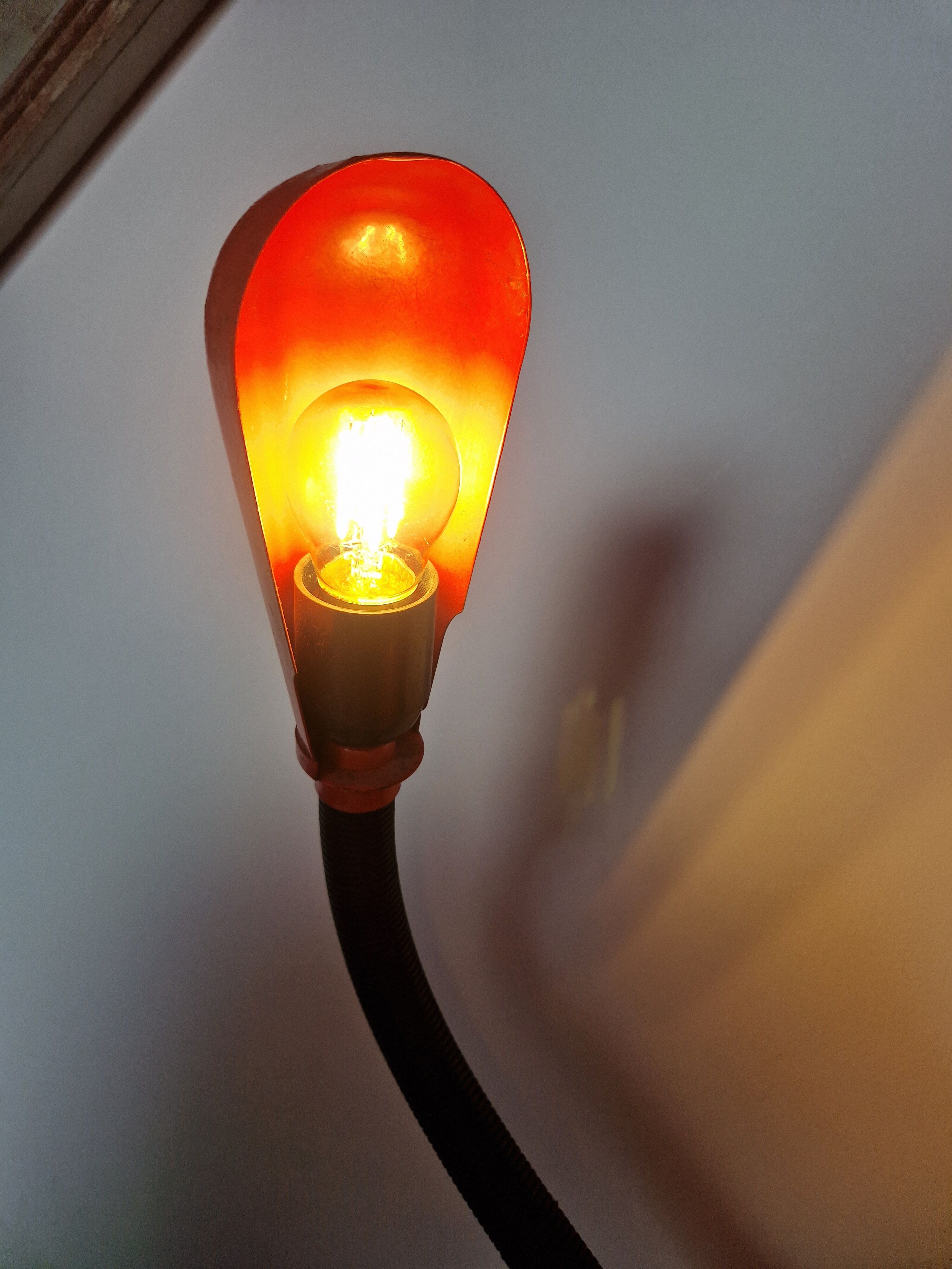 Vintage red desk lamp