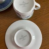 Set of 4 Villeroy boch cups and saucers
