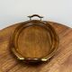 Wood and brass plateau 196