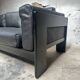 Bastiano leather canapé in black by Tobia Scarpa for Knoll