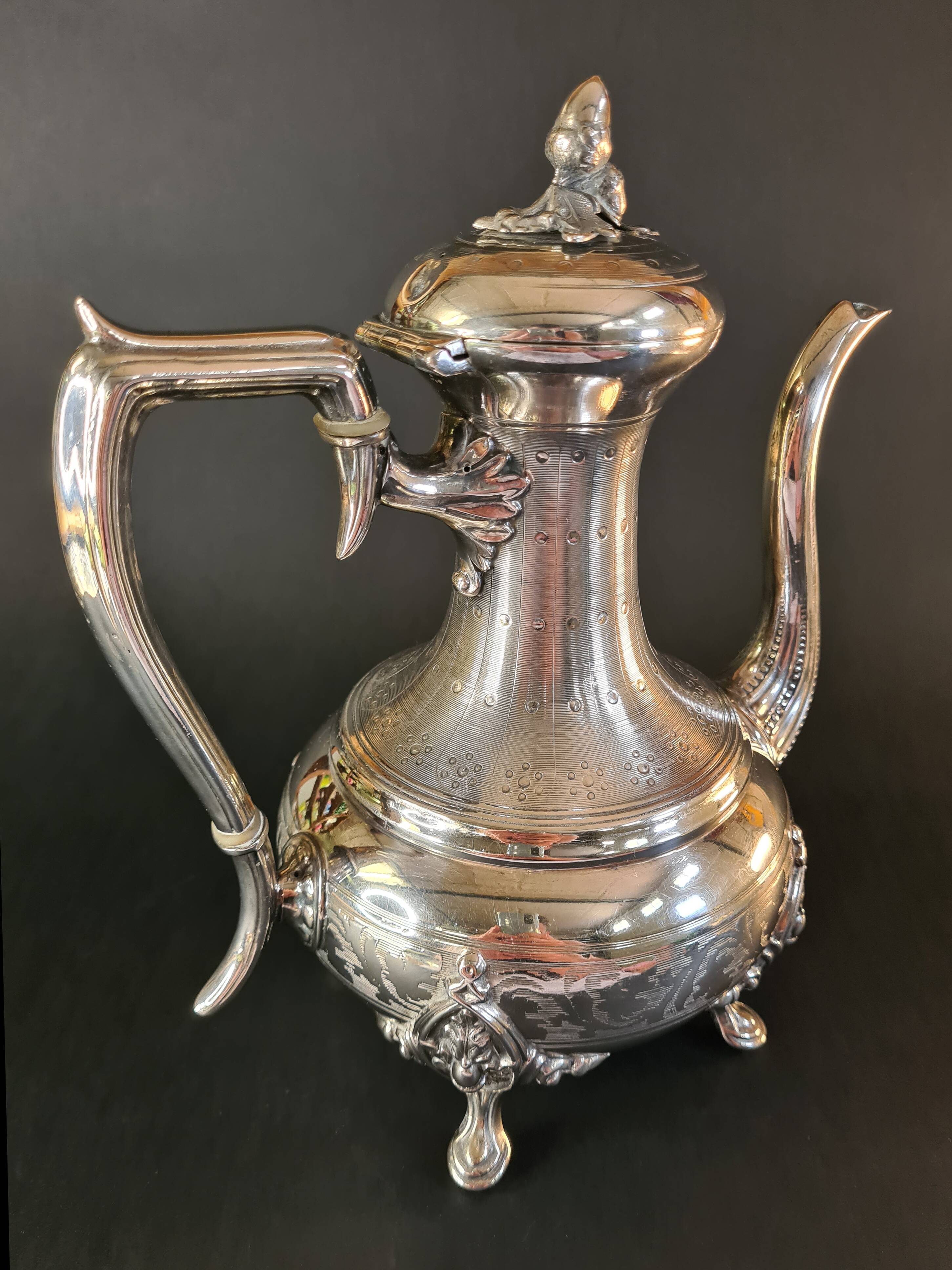 Antique silver-plated pitcher – Louis XVI style