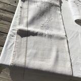 Hand embroidered EL sheet flowers and day scale central sewing