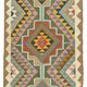 Turkish Handwoven Vintage Herki Kilim 95 cm x 360 cm