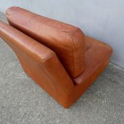 Fauteuil cuir DUVIVIER vintage loft
