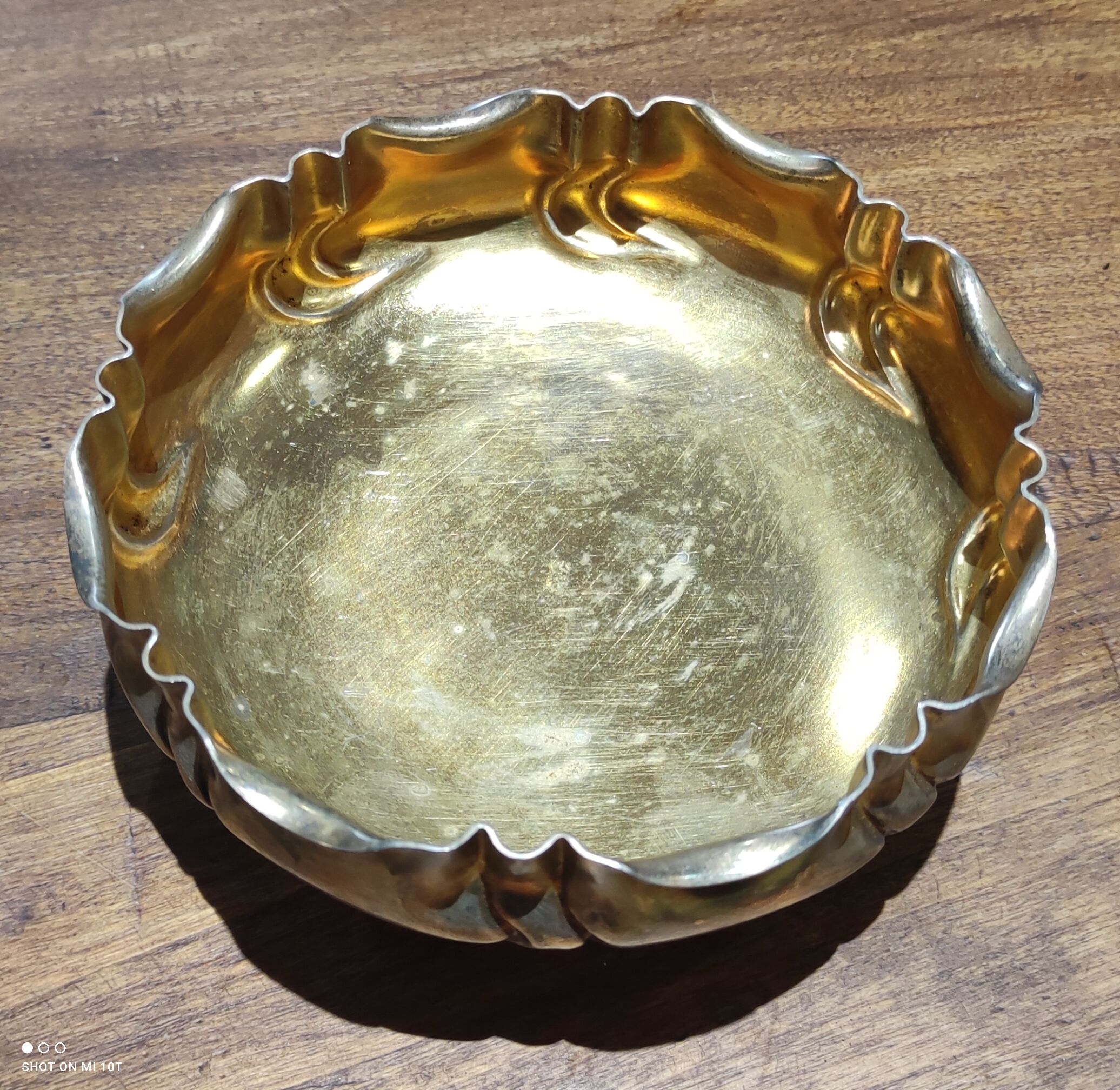 Silver metal table set box/Daguillon Nantes