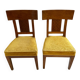 2 Art Deco chairs - velvet