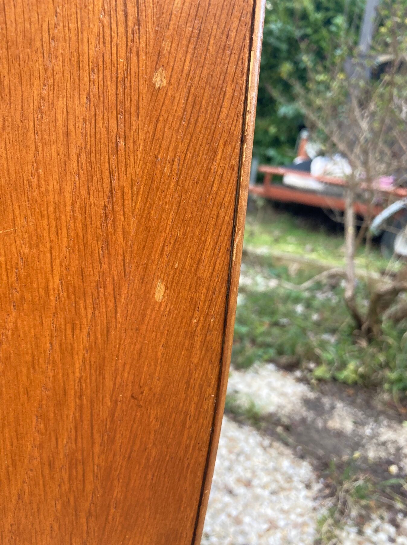 Rattan chest of drawers and vintage wood