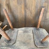 Set coffee table and stools brutalist countryside