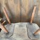Ensemble table basse et tabourets brutaliste campagne