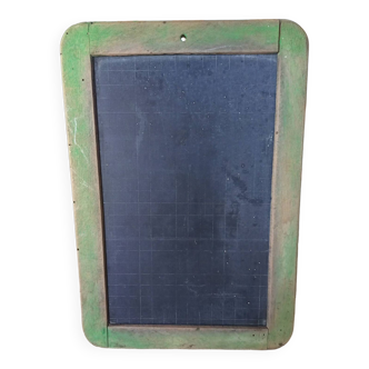 Old vintage green school slate