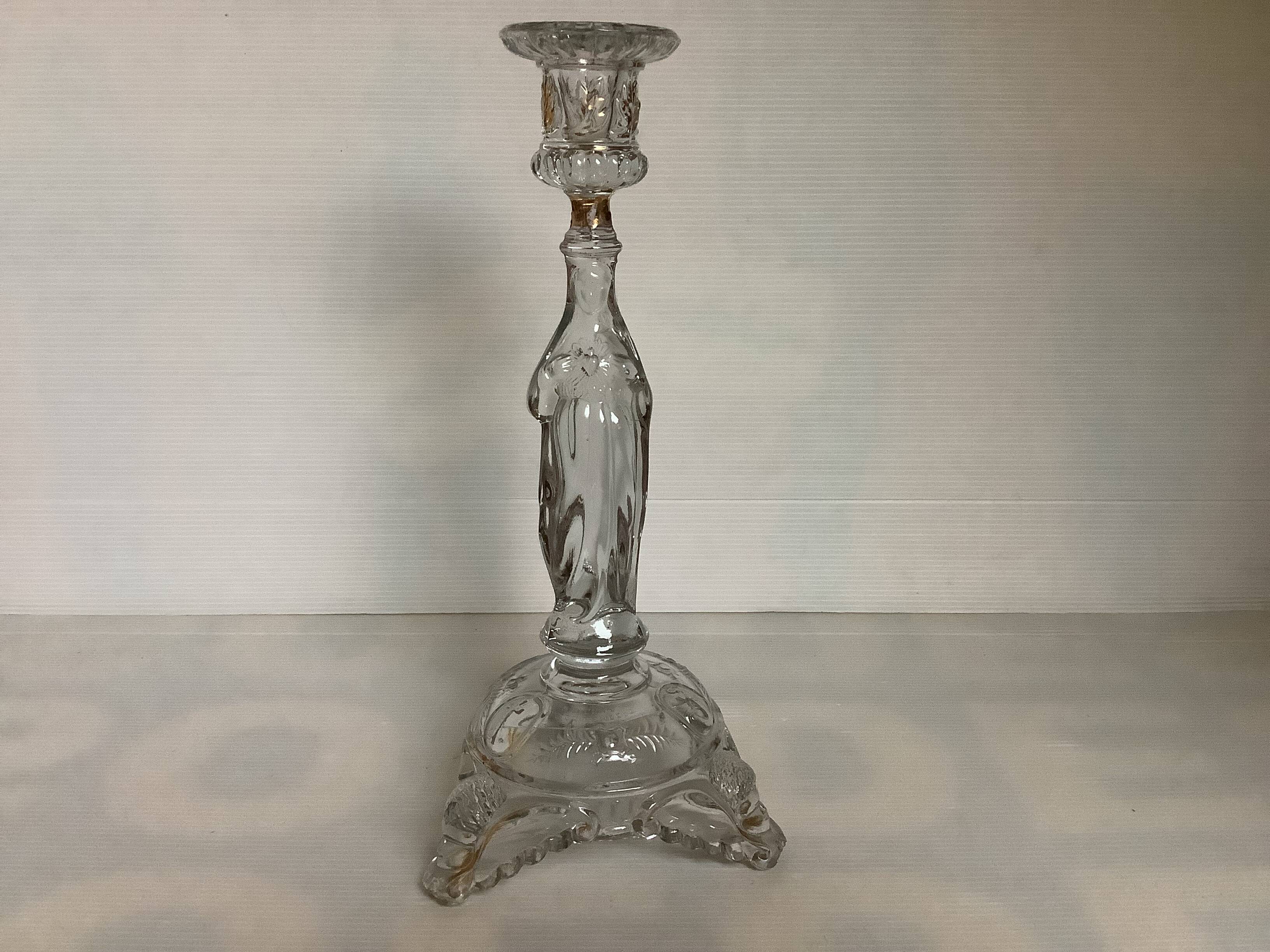Old candle holder Val Saint Lambert Belgium