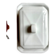 Beurrier Pillivuyt en porcelaine blanche