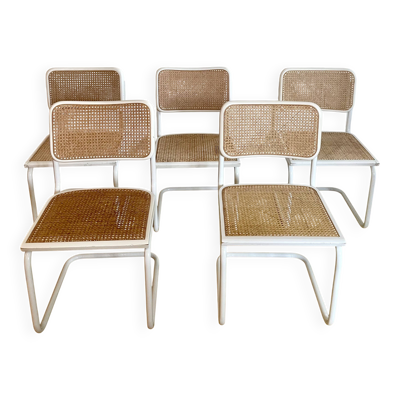 5 chaises Cesca de Marcel Breuer pour Thonet