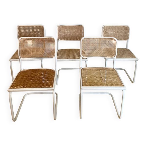 5 chaises Cesca de Marcel Breuer pour Thonet