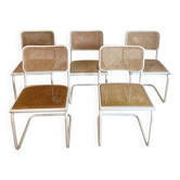 5 Cesca chairs by Marcel Breuer for Thonet