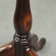Round antique side/wine table from the late 18th century with a subtle foot