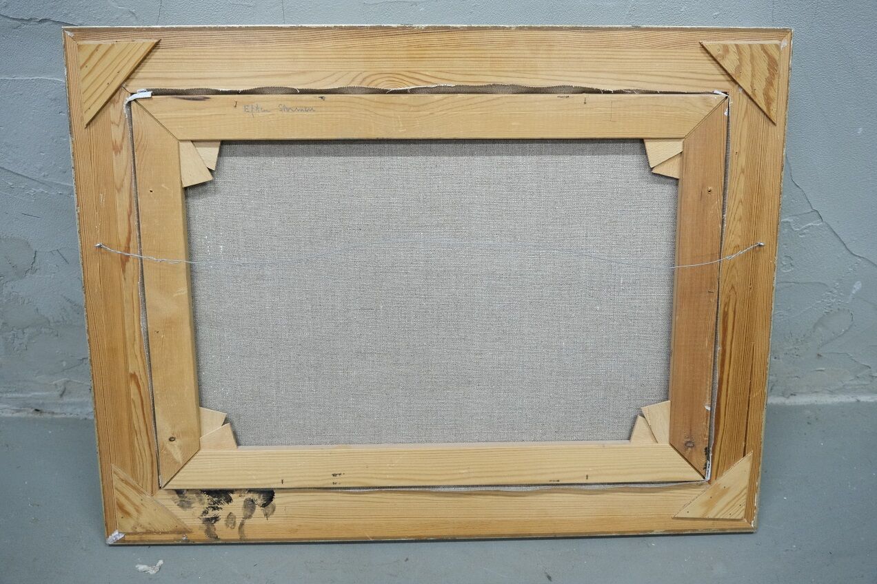 Jacques Zadig, Scandinavian Modern Landscape, Oil on Canvas, Framed