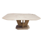 Table basse rectangulaire en travertin