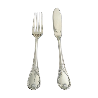 12 Cutlery in Poisson Christofle Marly