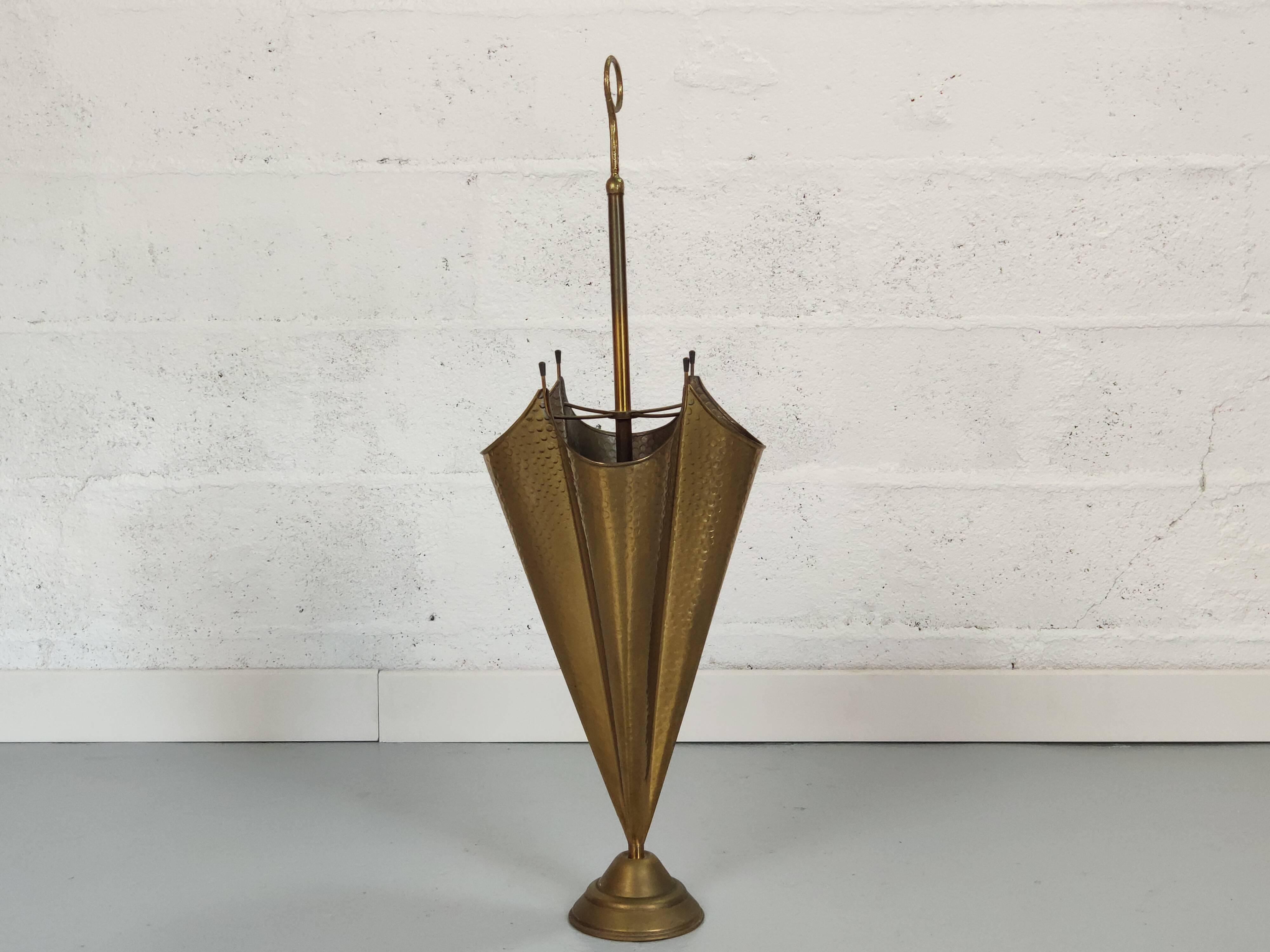 Porte parapluie vintage laiton