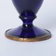Blue glass vase