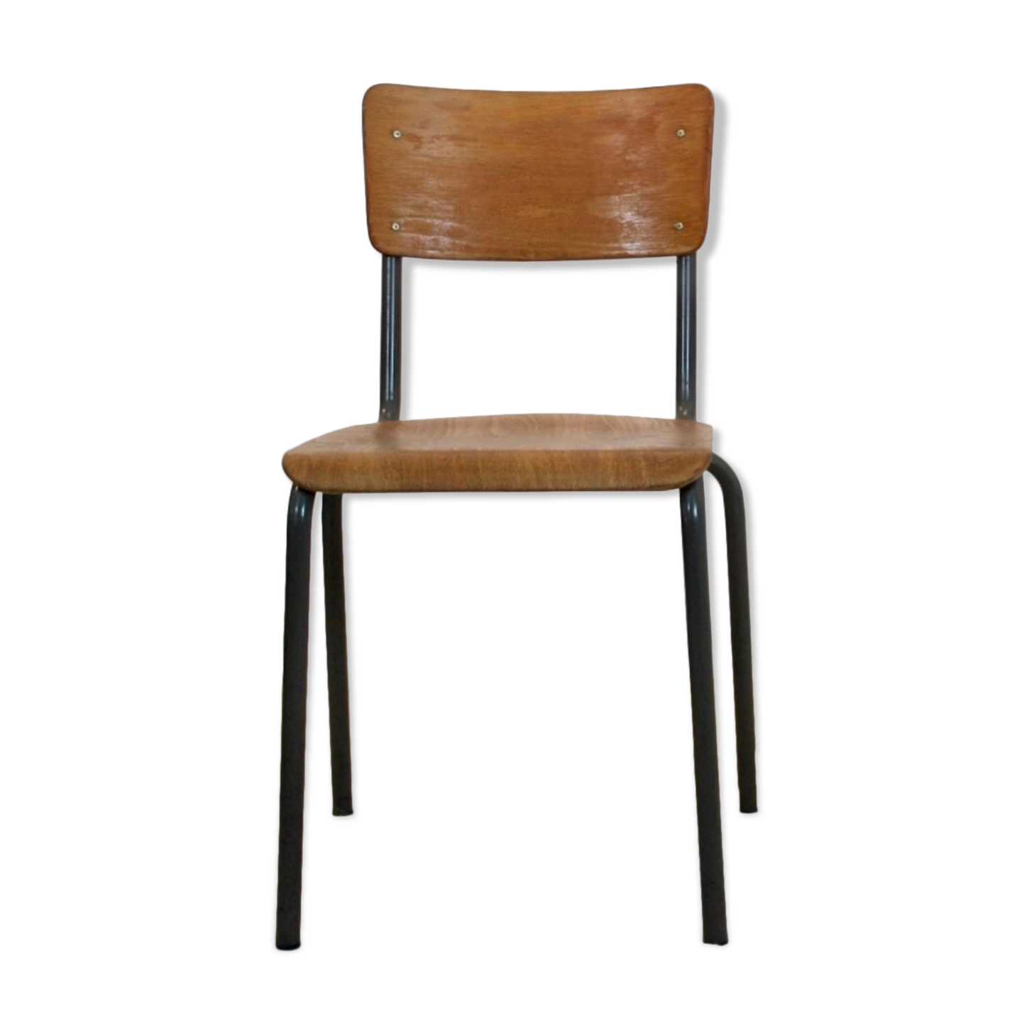 Dutch-designed plywood industrial chairs