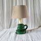 Enamelled ceramic lamp