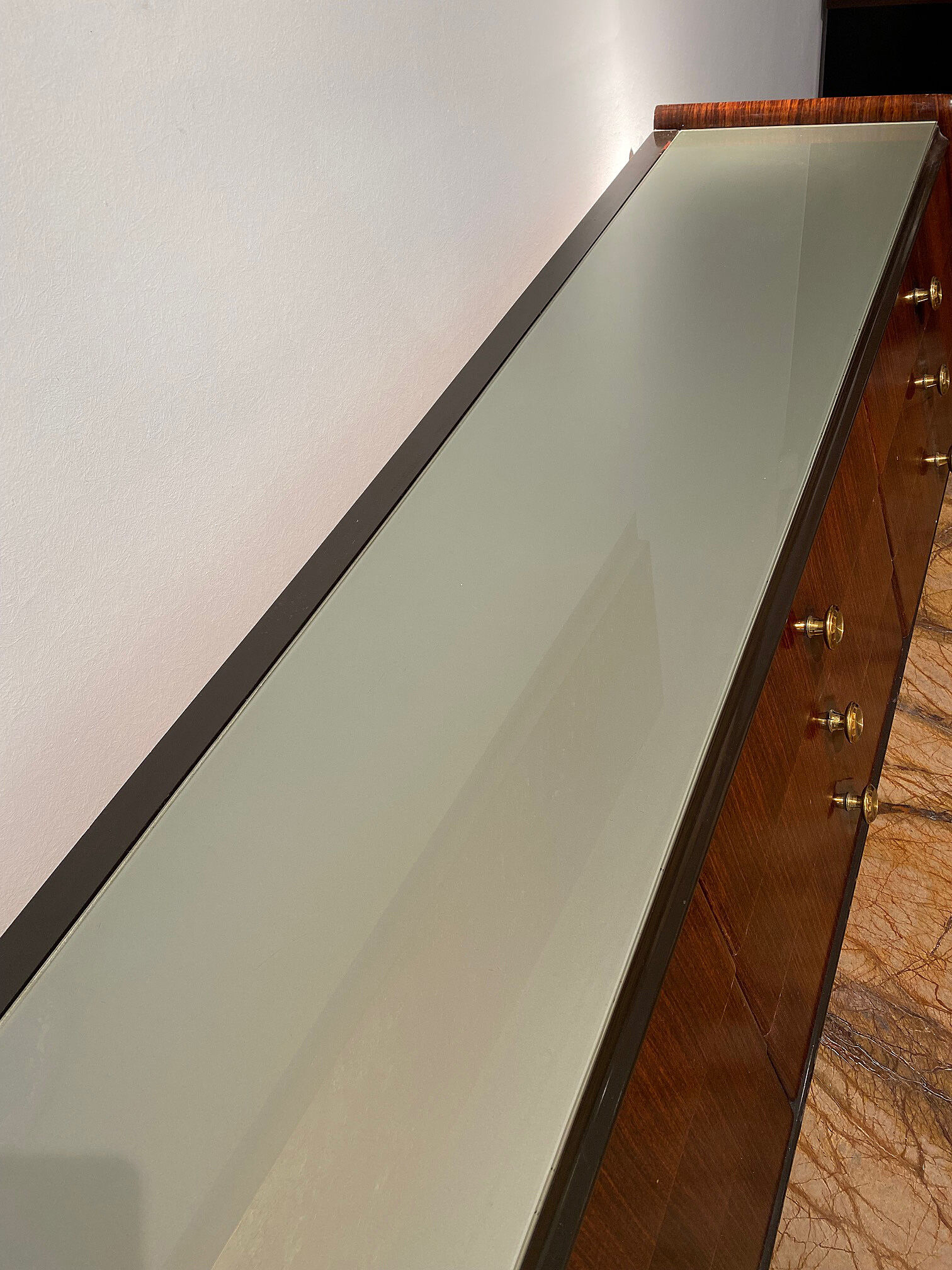 Nine Drawers Italian Mid-Century Chest of Drawers