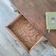 Antique solid wood desk with tiers – metal handles