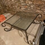 Table basse en fer forgé